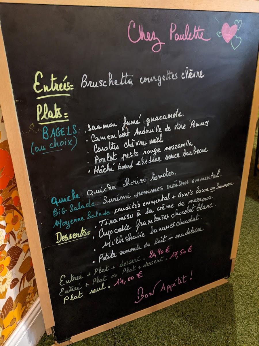 Chez Paulette Photo Menu 8