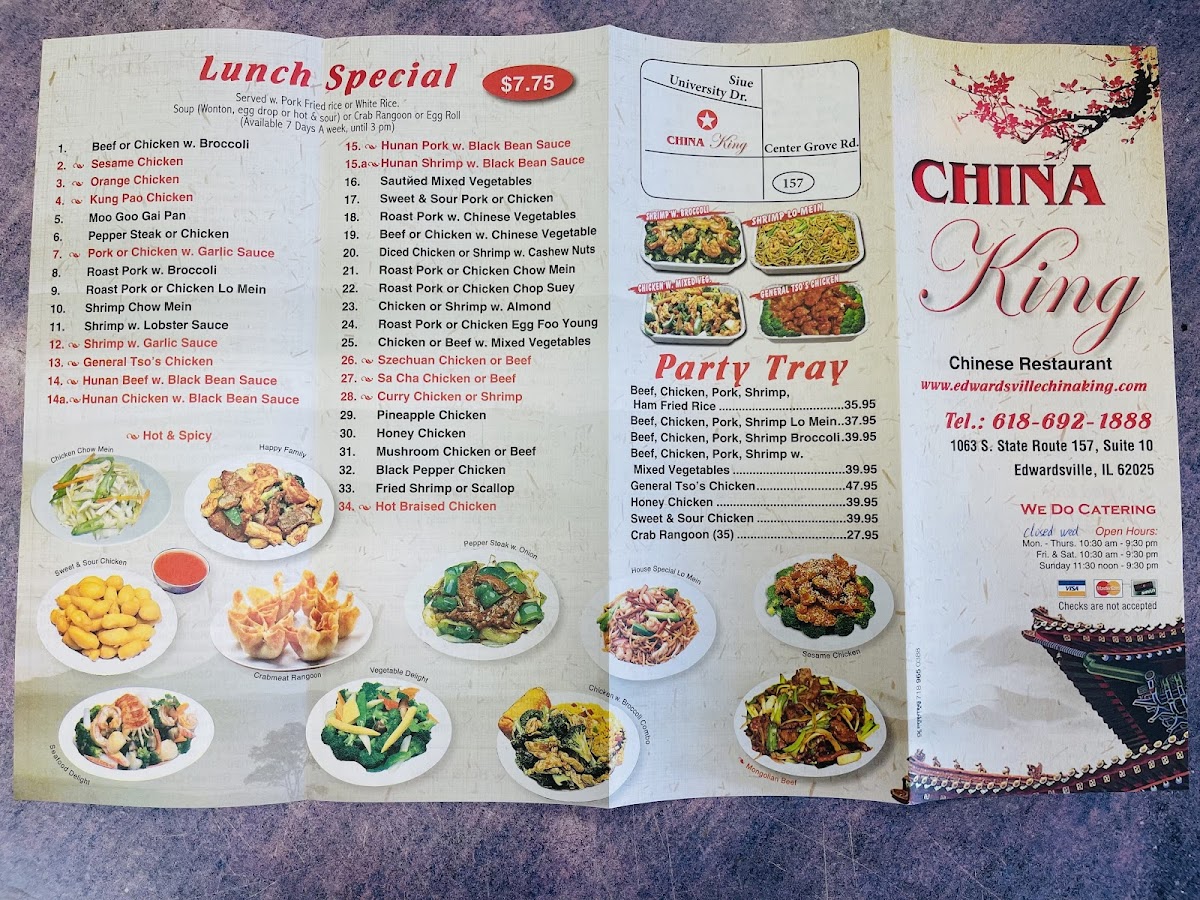 China King Photo Menu 1