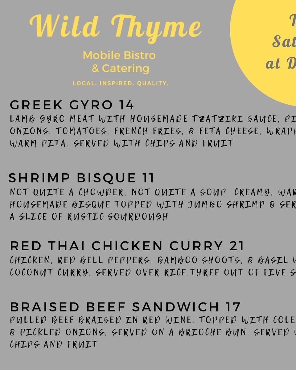 Wild Thyme Photo Menu 8