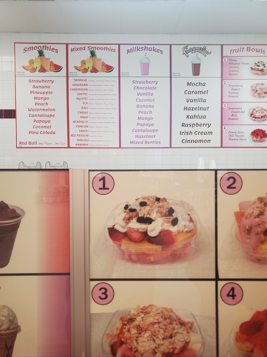 La Michoacana Photo Menu 1