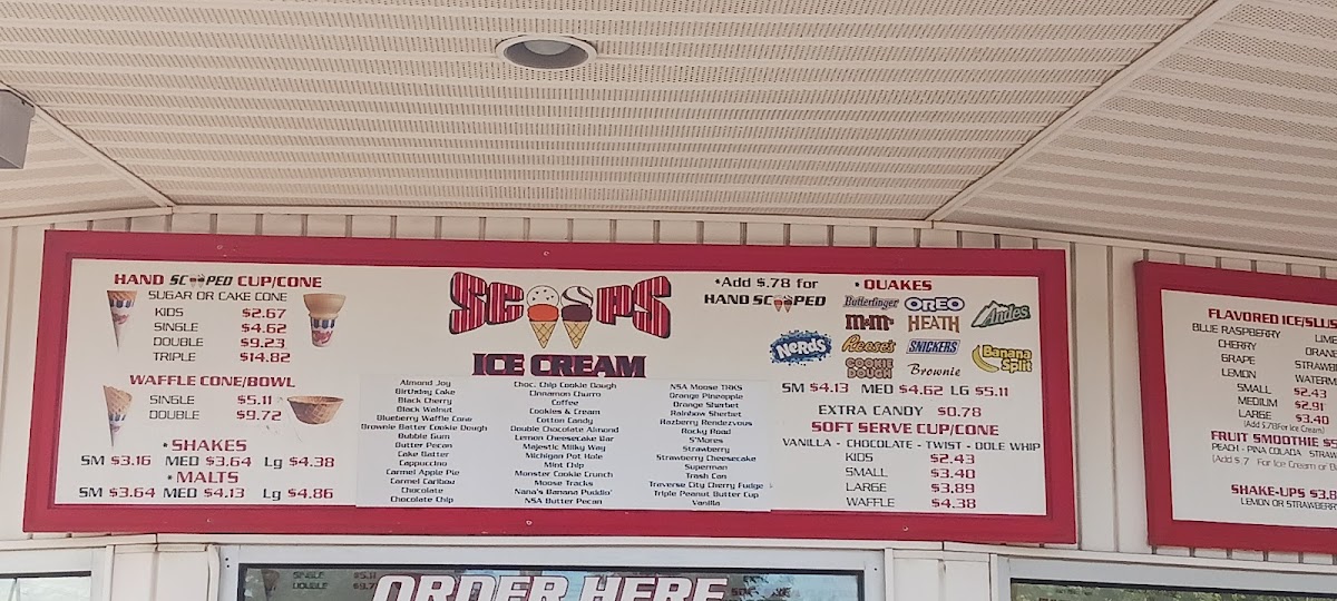 Scoops Ice Cream Photo Menu 3