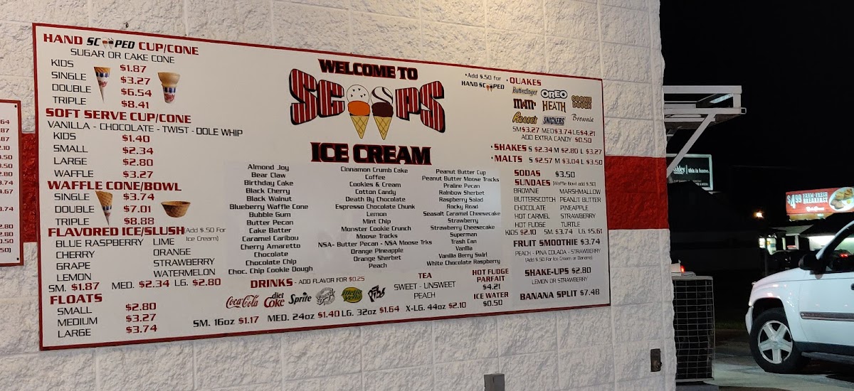 Scoops Ice Cream Photo Menu 6