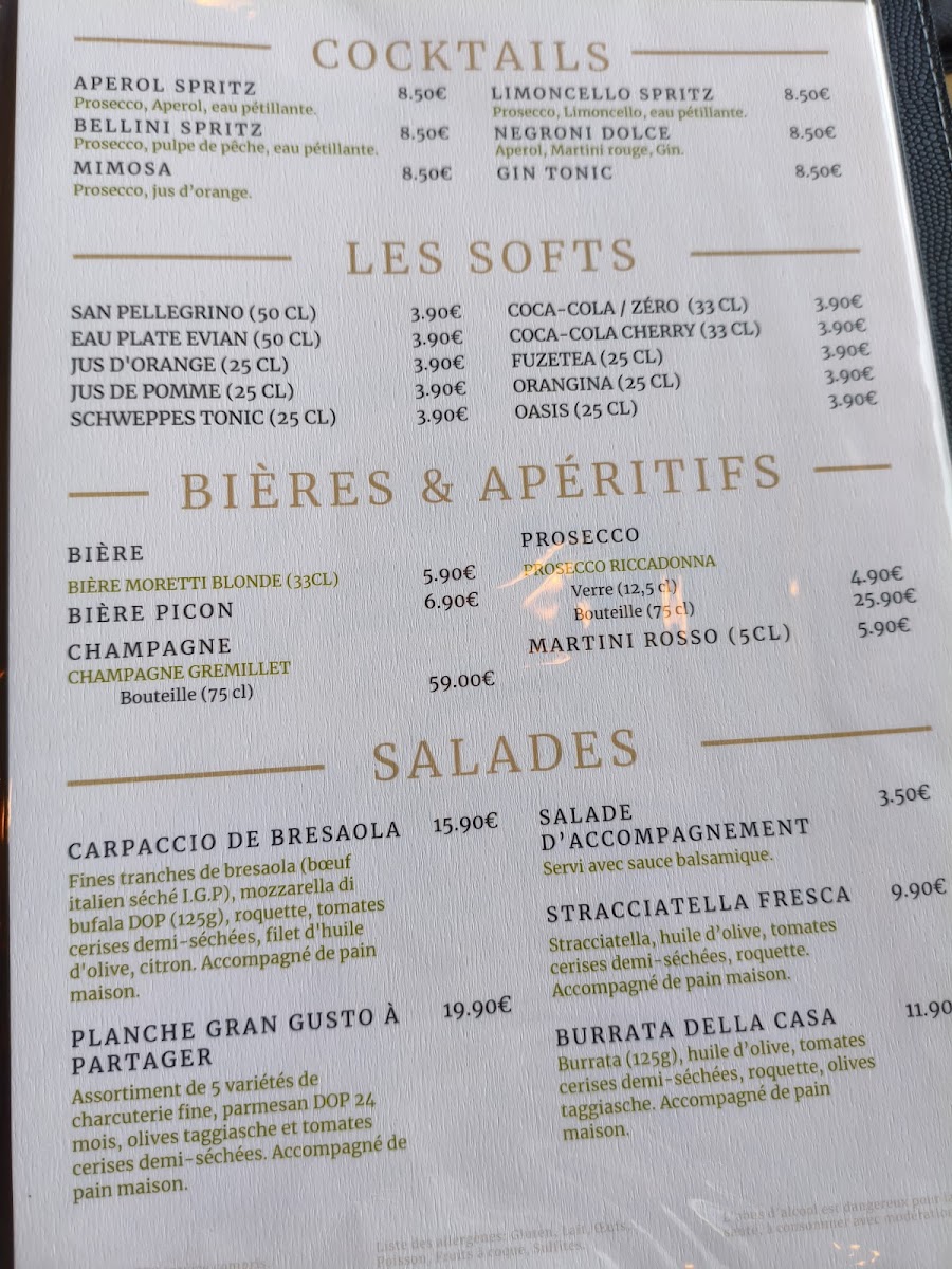 Gran Gusto Photo Menu 5