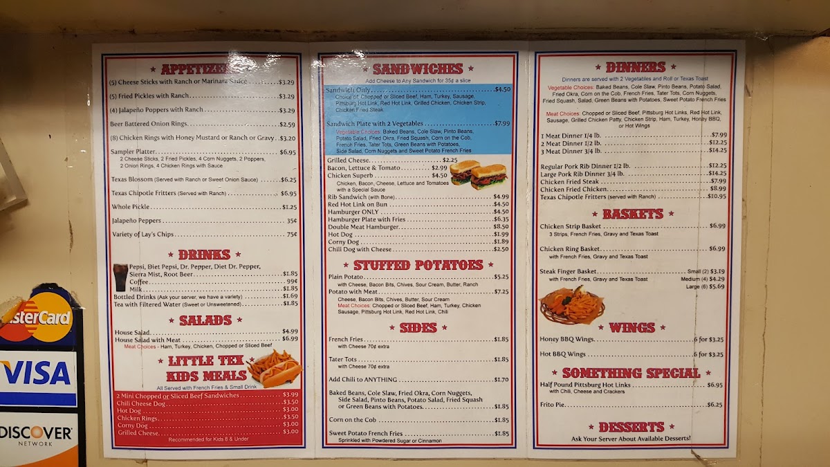 Texas BBQ Photo Menu 5