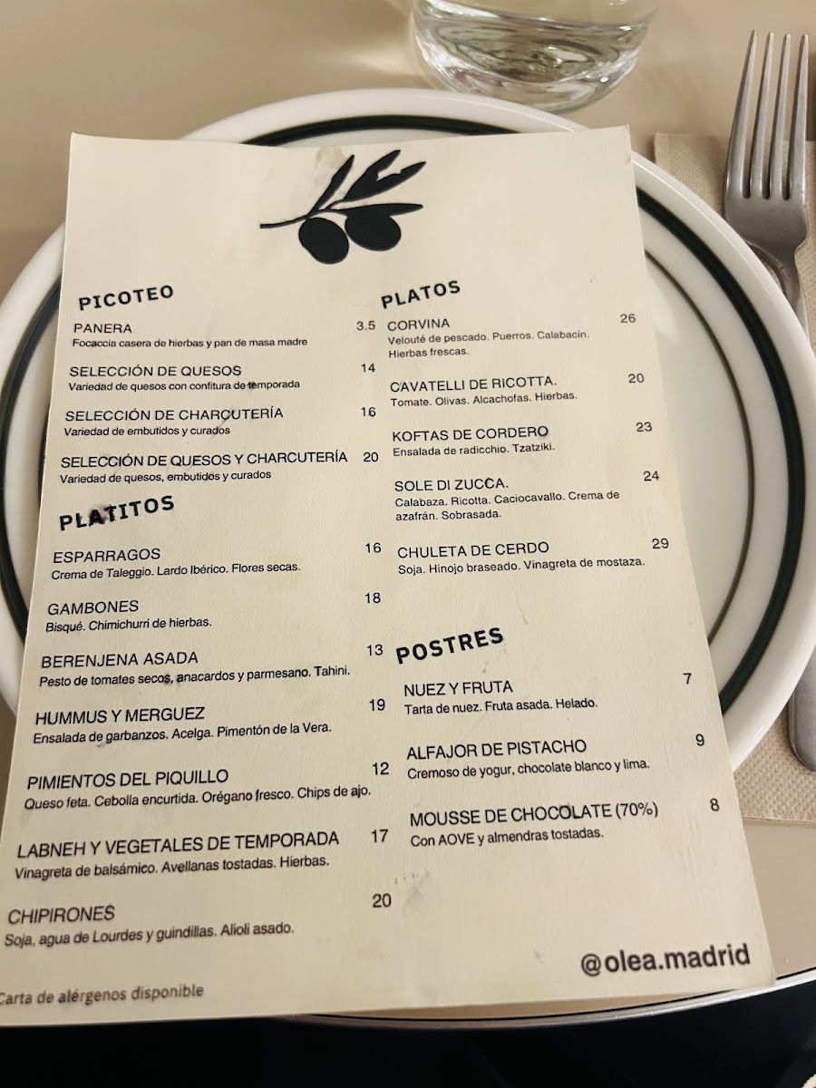 Olea Photo Menu 7