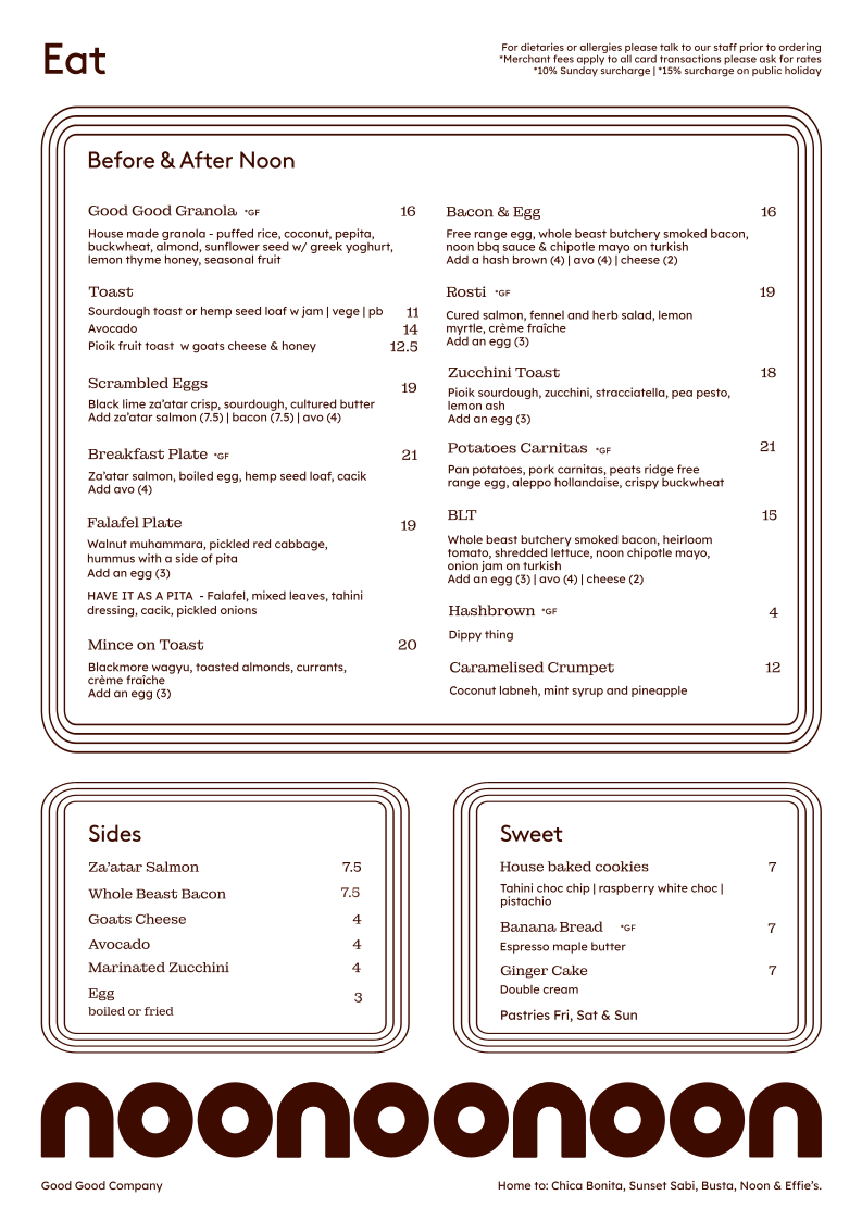 Noon Photo Menu 1