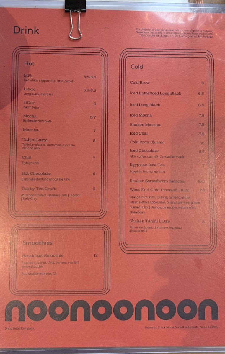 Noon Photo Menu 3