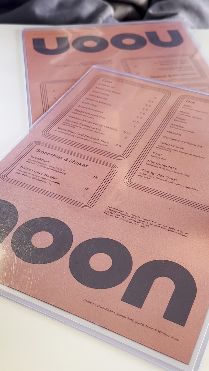 Noon Photo Menu 8