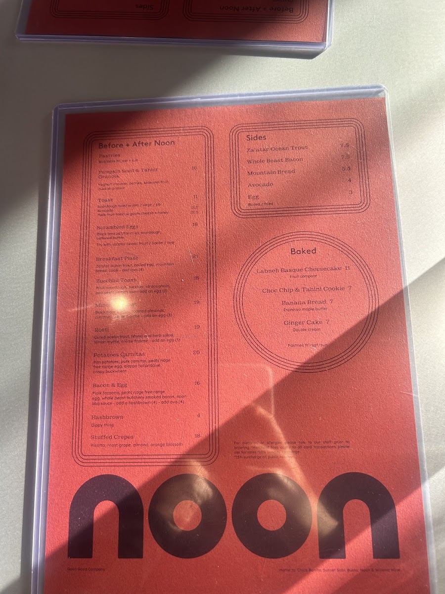 Noon Photo Menu 9