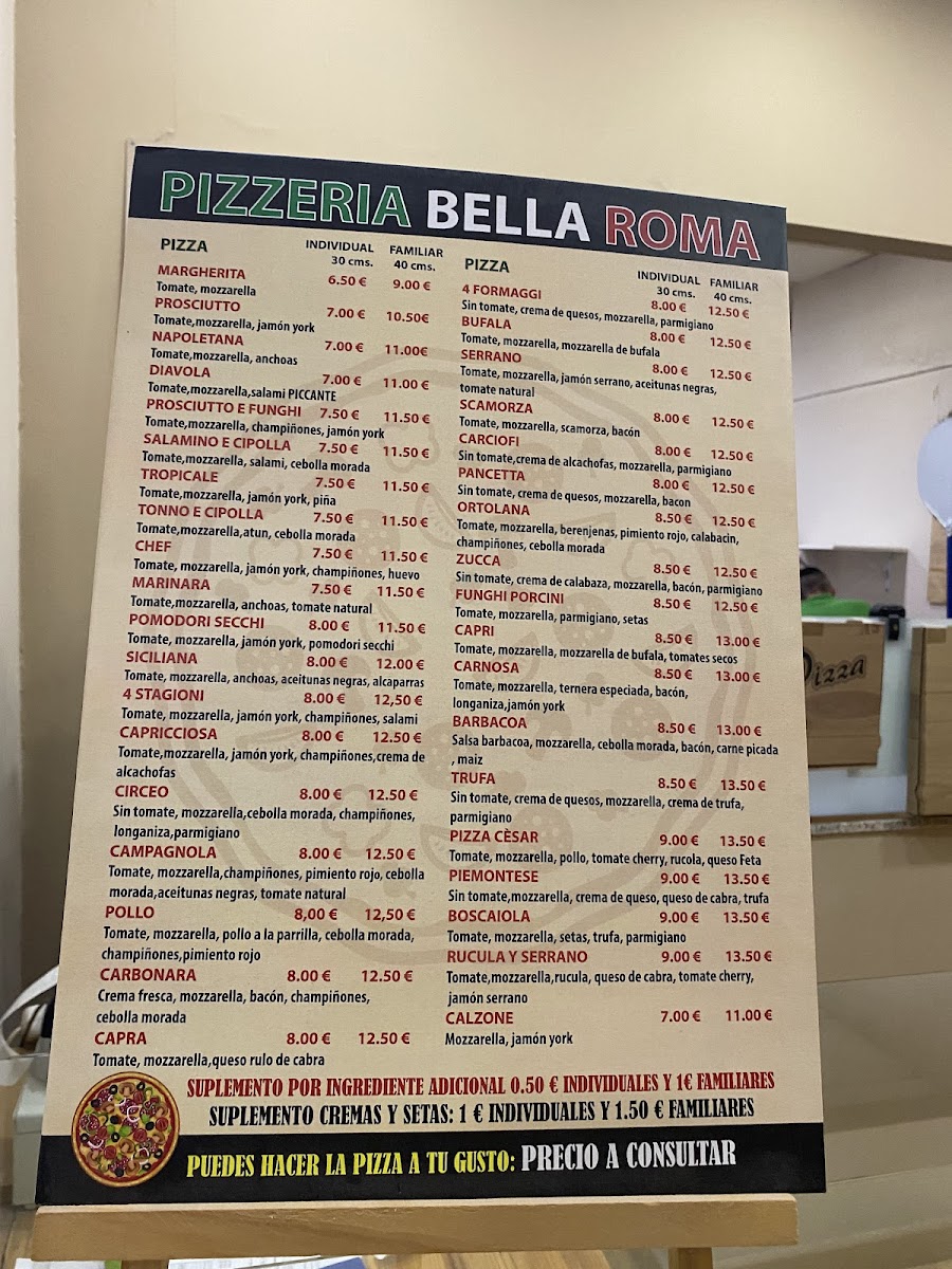 PIZZERIA BELLA ROMA Photo Menu 3