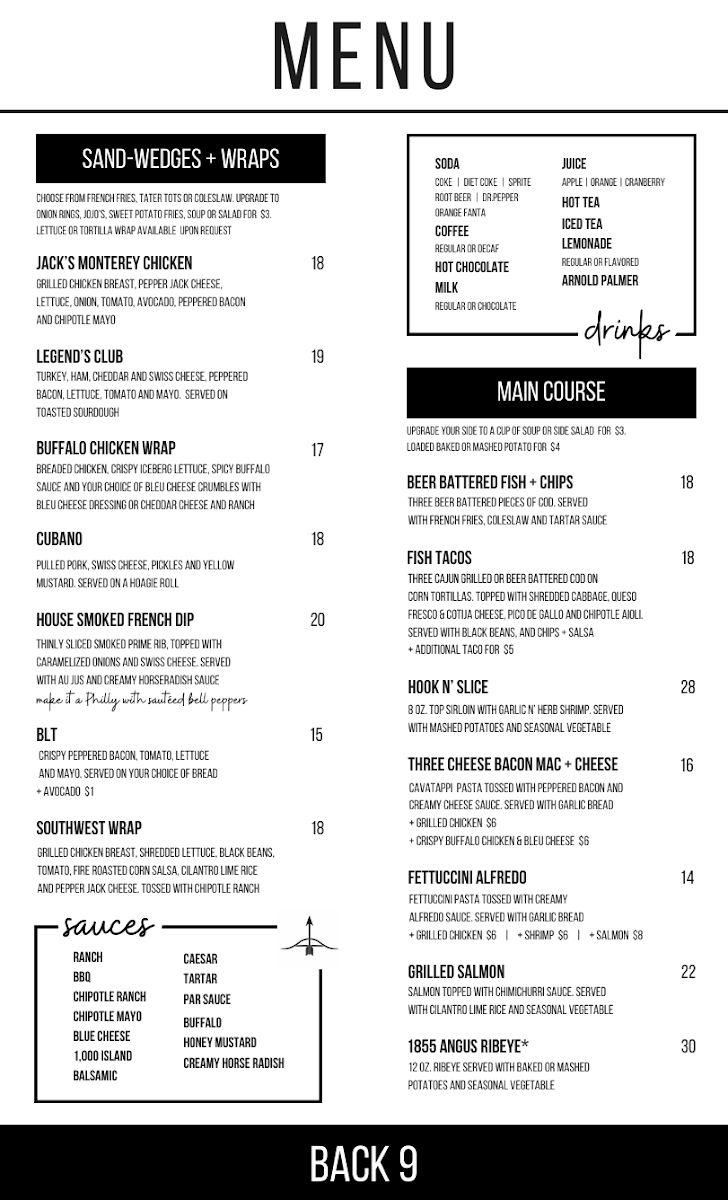 Legend's Bar and Grill Photo Menu 3