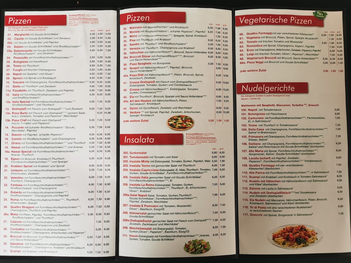 Pizzeria La Roma Photo Menu 1