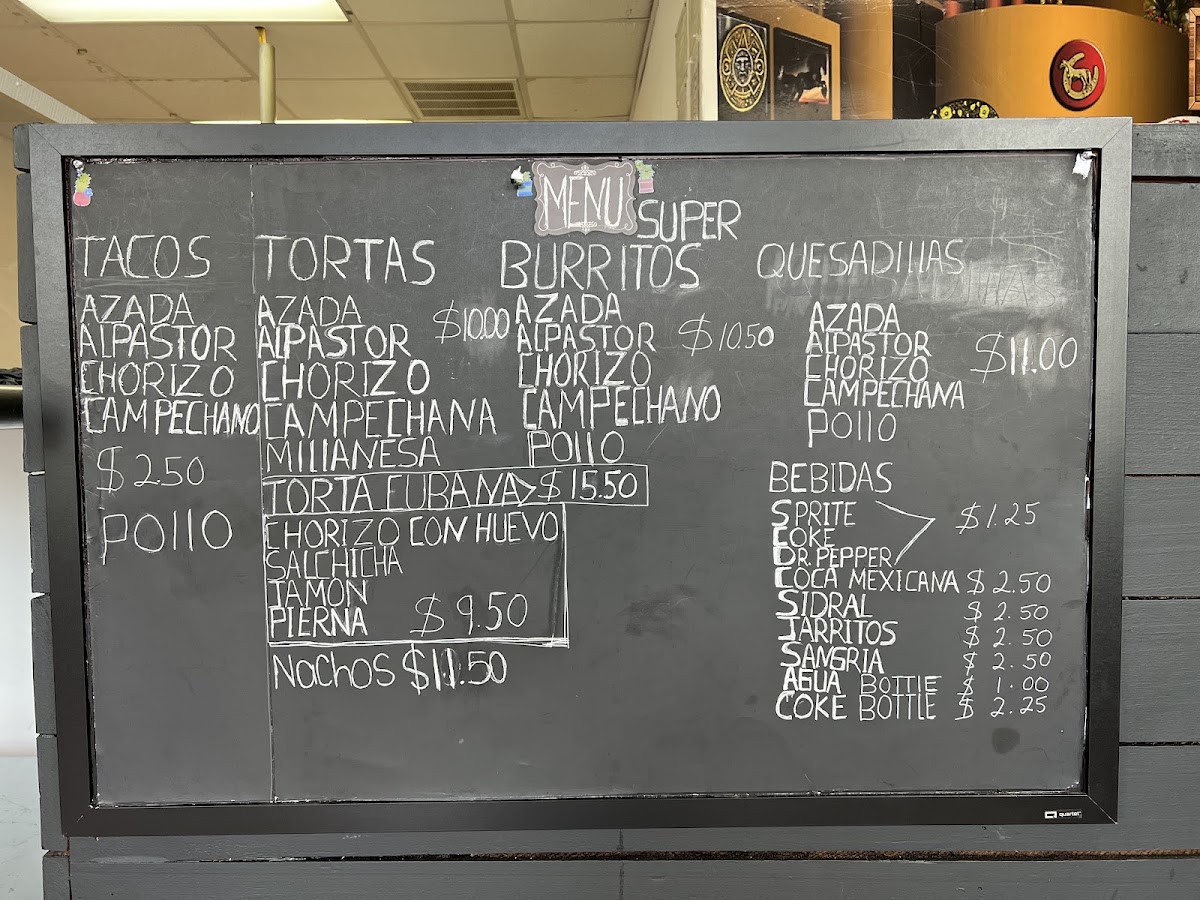 Taqueria Regis Photo Menu 1