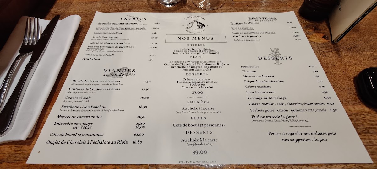 Don Pancho Photo Menu 8