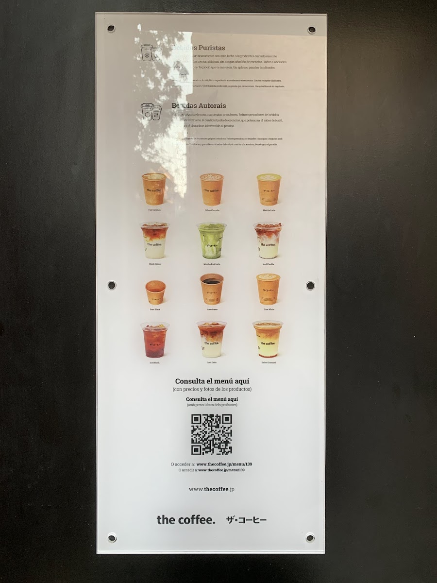 The Coffee Photo Menu 1