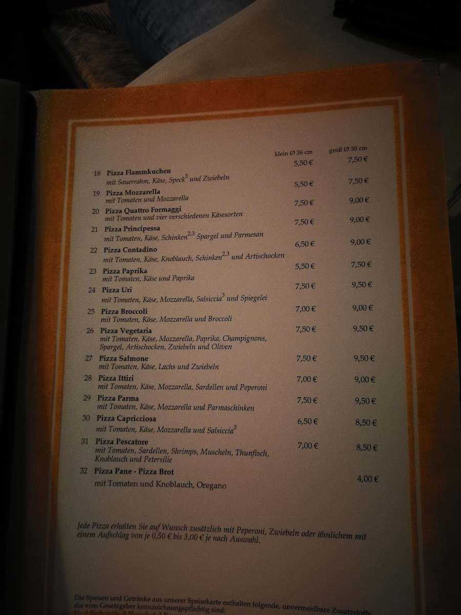 La Scala Photo Menu 6