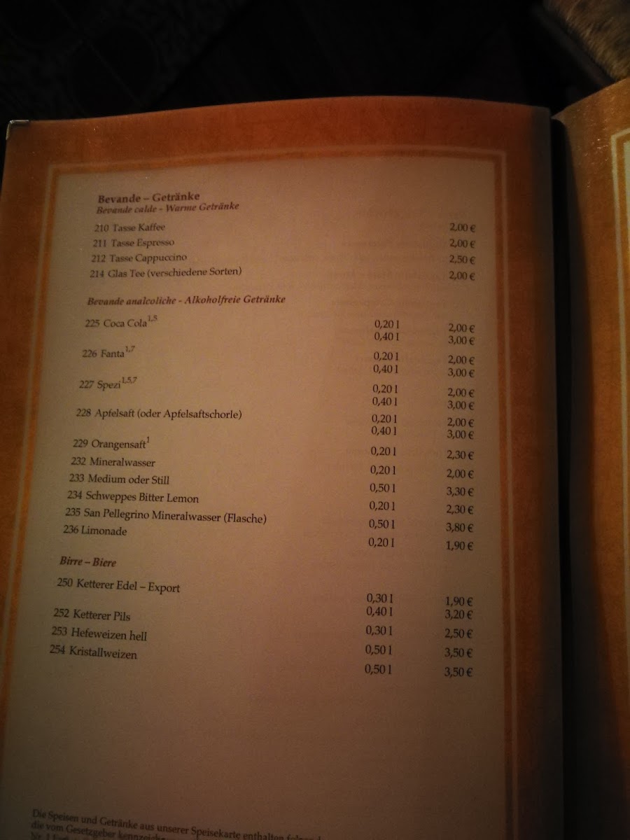 La Scala Photo Menu 8