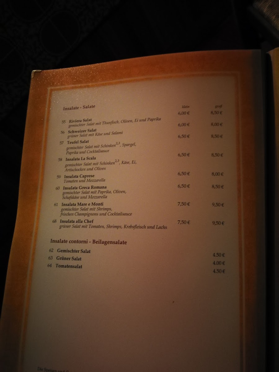 La Scala Photo Menu 9