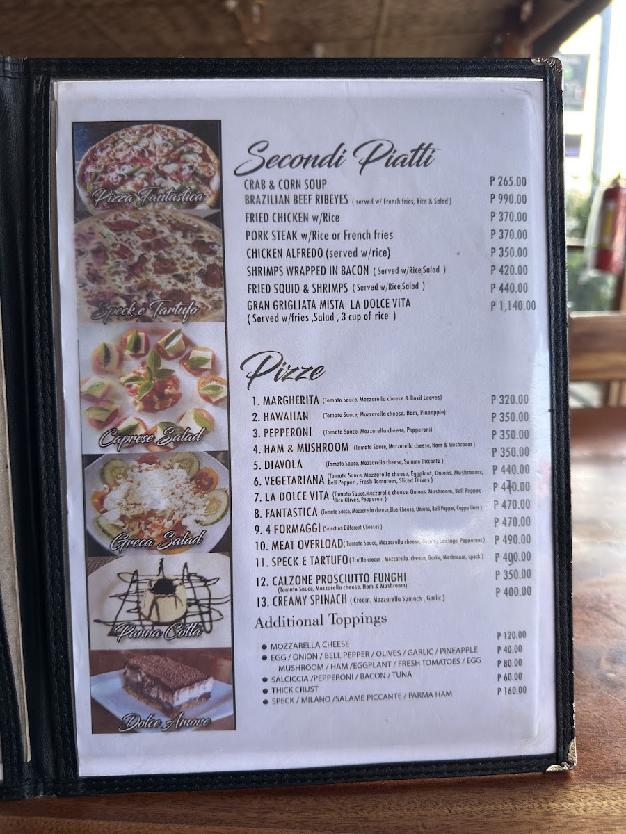 La Dolce Vita Photo Menu 10