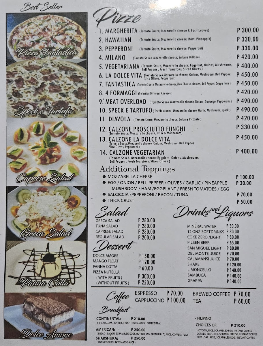La Dolce Vita Photo Menu 7