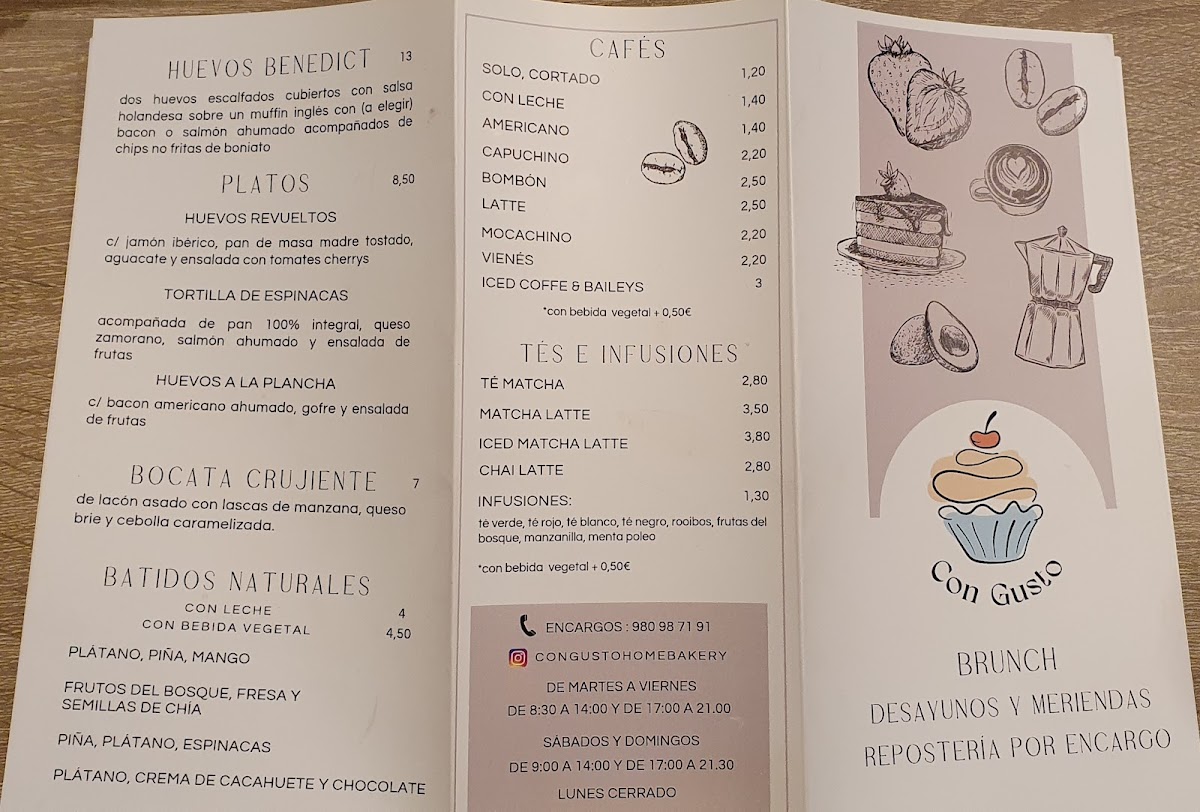 Con Gusto Photo Menu 6