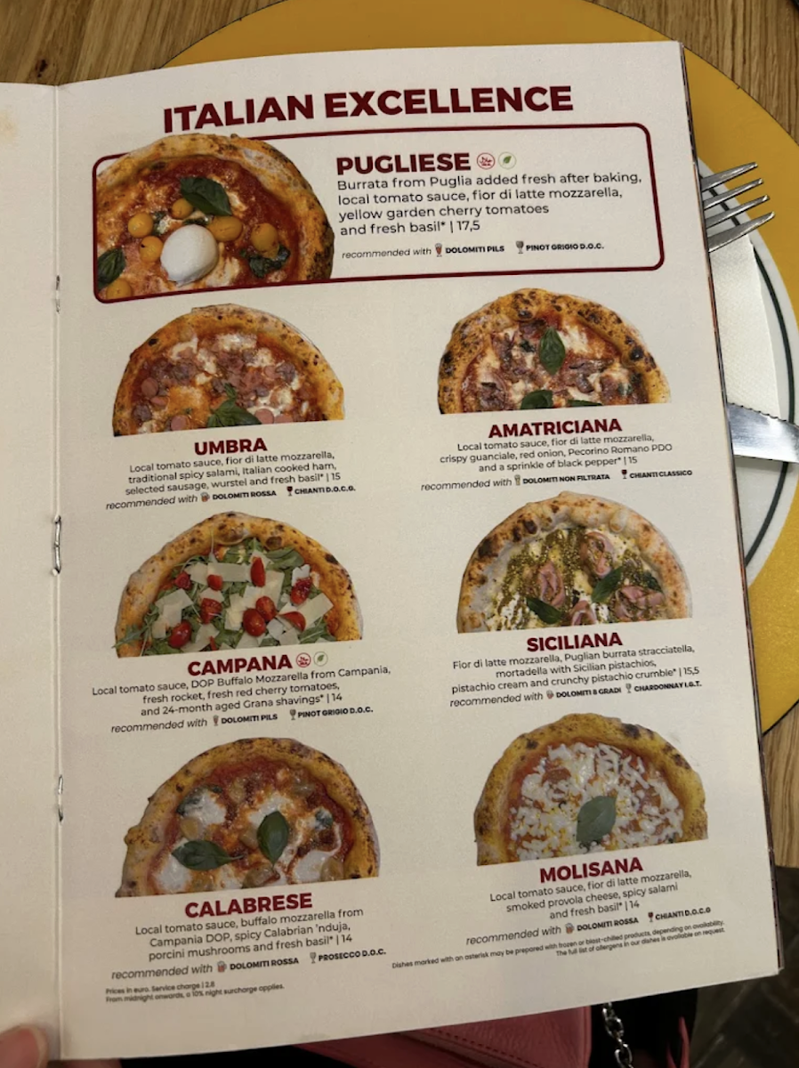Mister Pizza Photo Menu 1