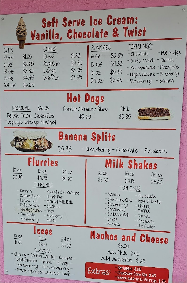 Dairy Bar Photo Menu 2