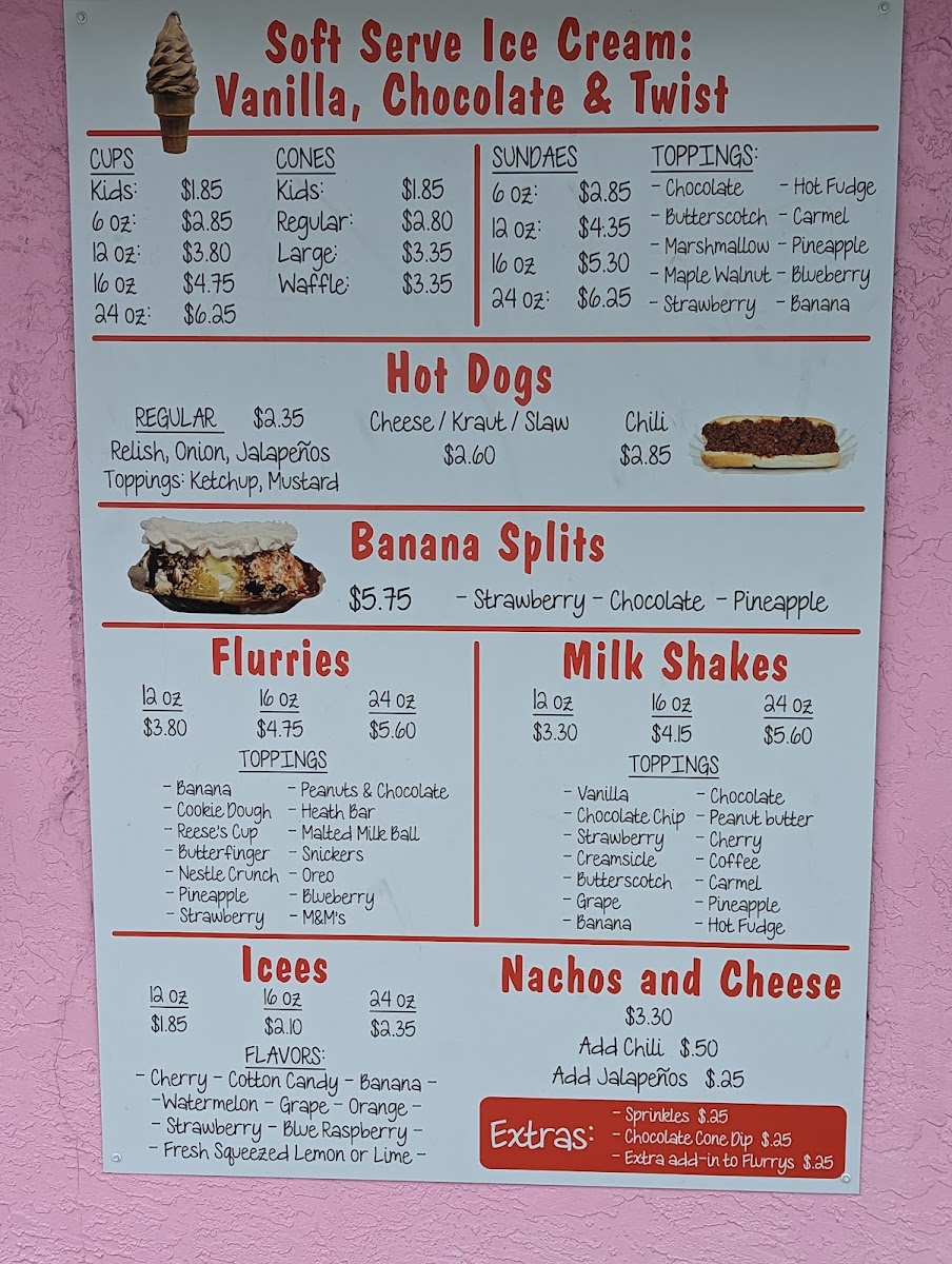 Dairy Bar Photo Menu 3