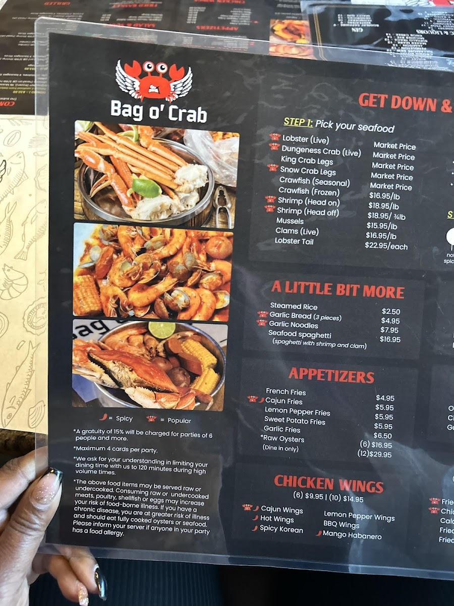 Bag O’ Crab Photo Menu 9