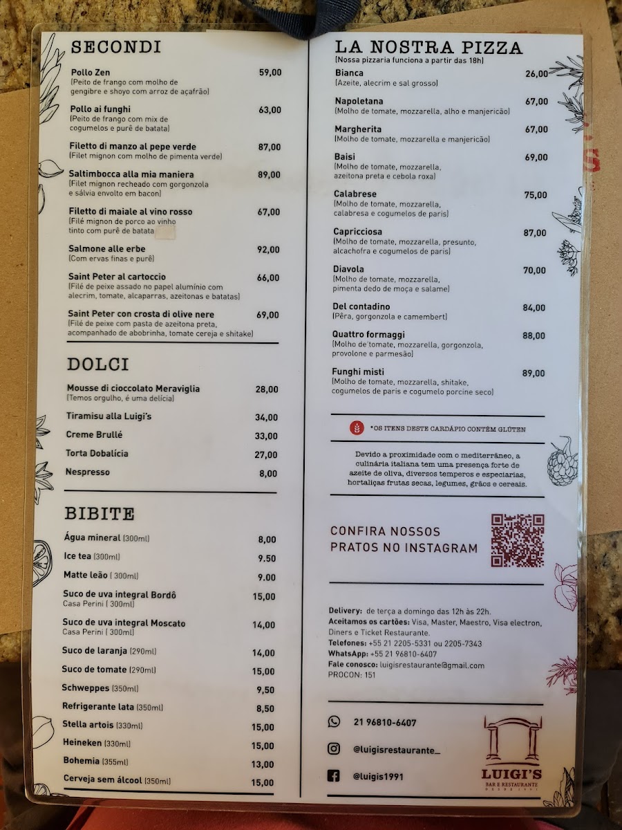 Luigi's Photo Menu 5