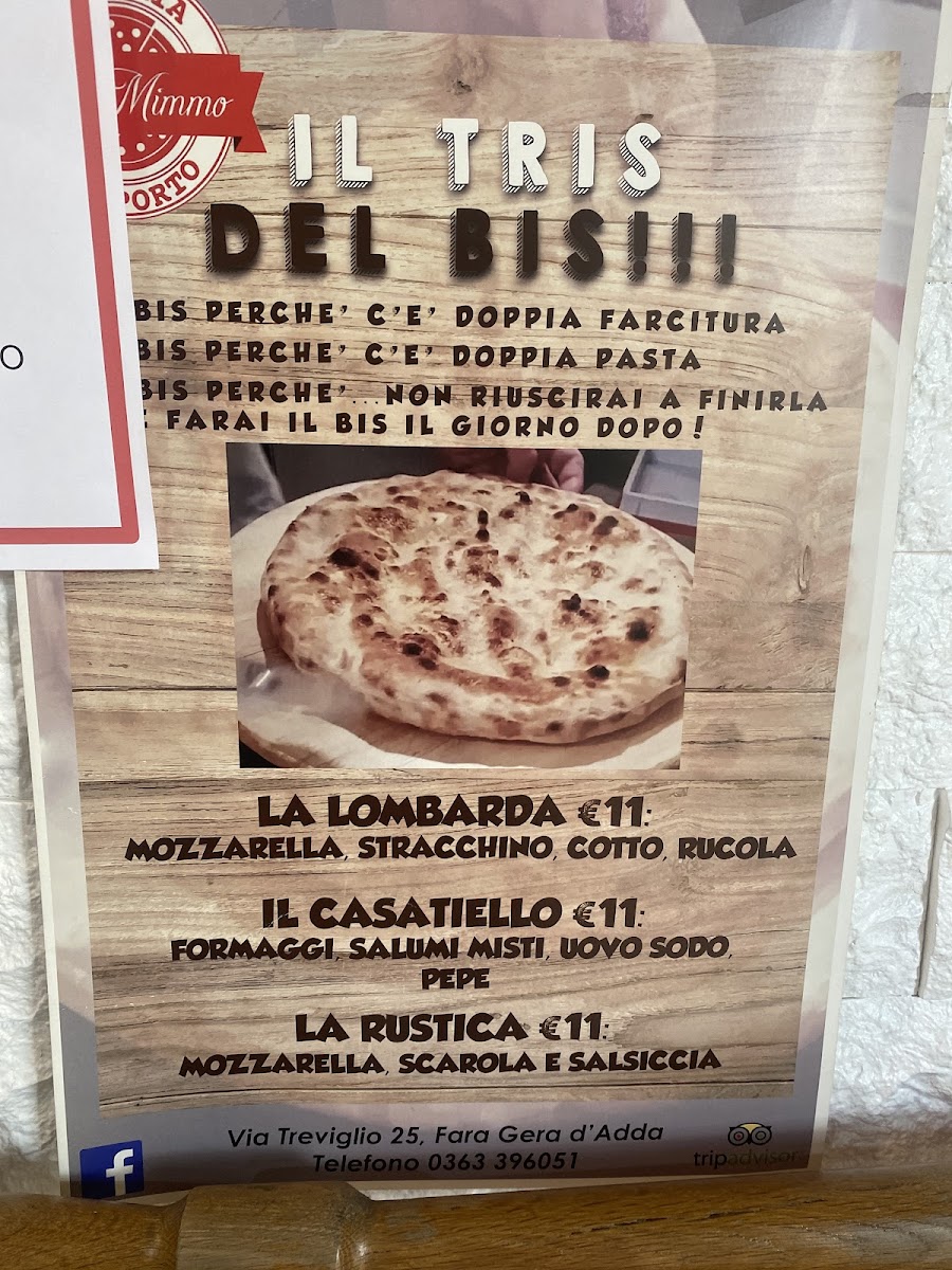 Pizzeria Da Mimmo Photo Menu 2
