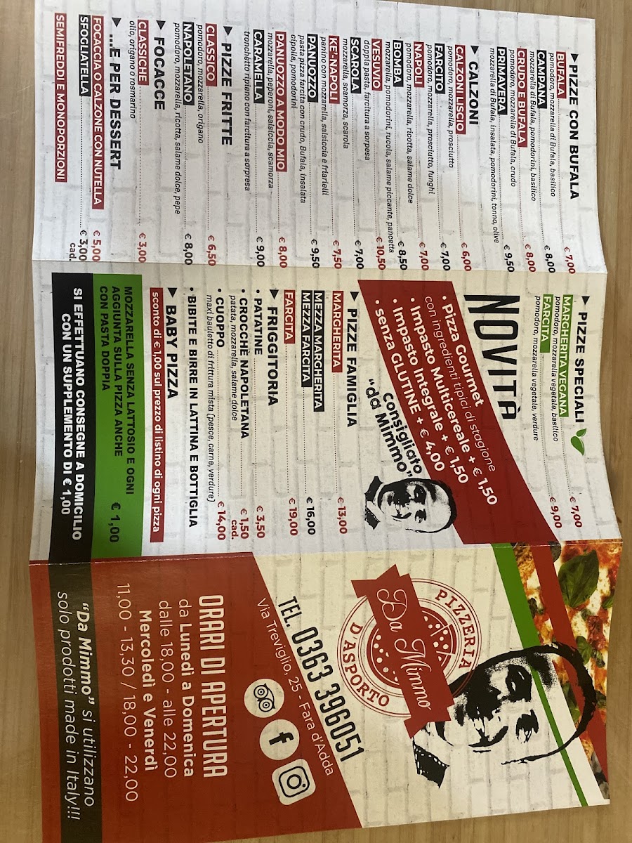 Pizzeria Da Mimmo Photo Menu 4