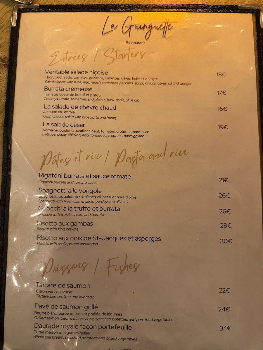 La guinguette Photo Menu 4