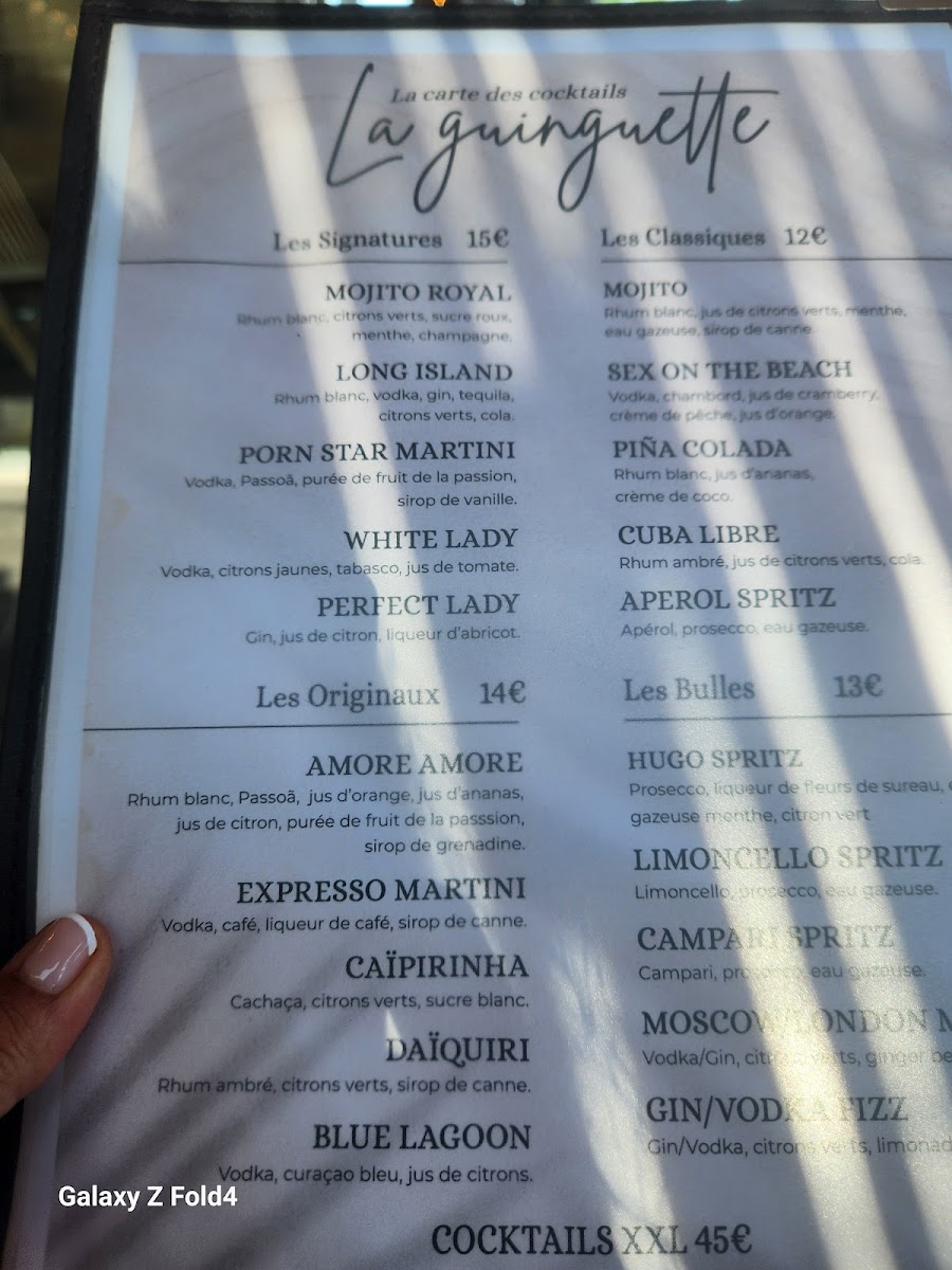 La guinguette Photo Menu 6