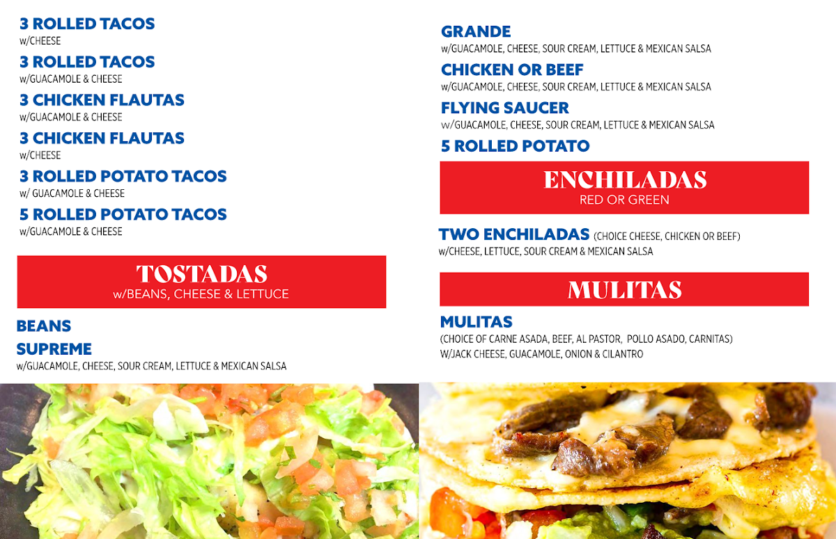 Castañeda's Mexican Food Photo Menu 9