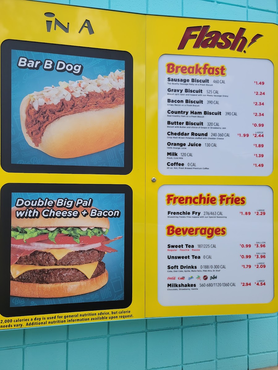 Pal's Sudden Service Photo Menu 1