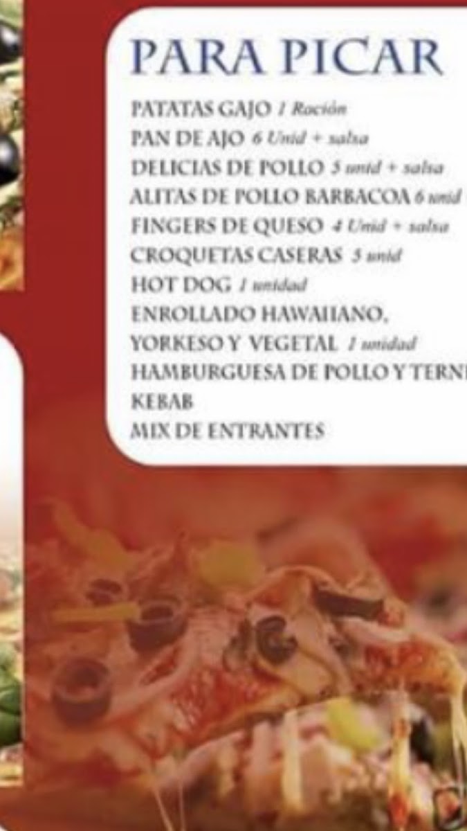 La Pizzería Photo Menu 3