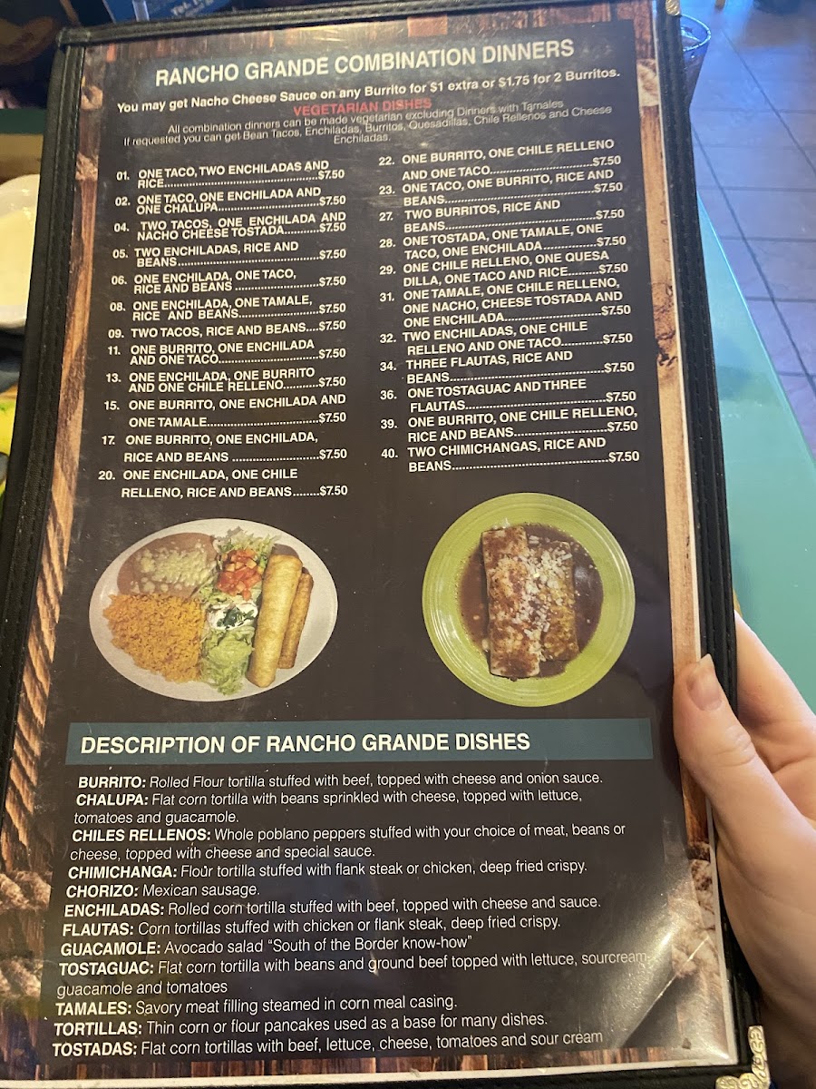 Rancho Grande Photo Menu 1