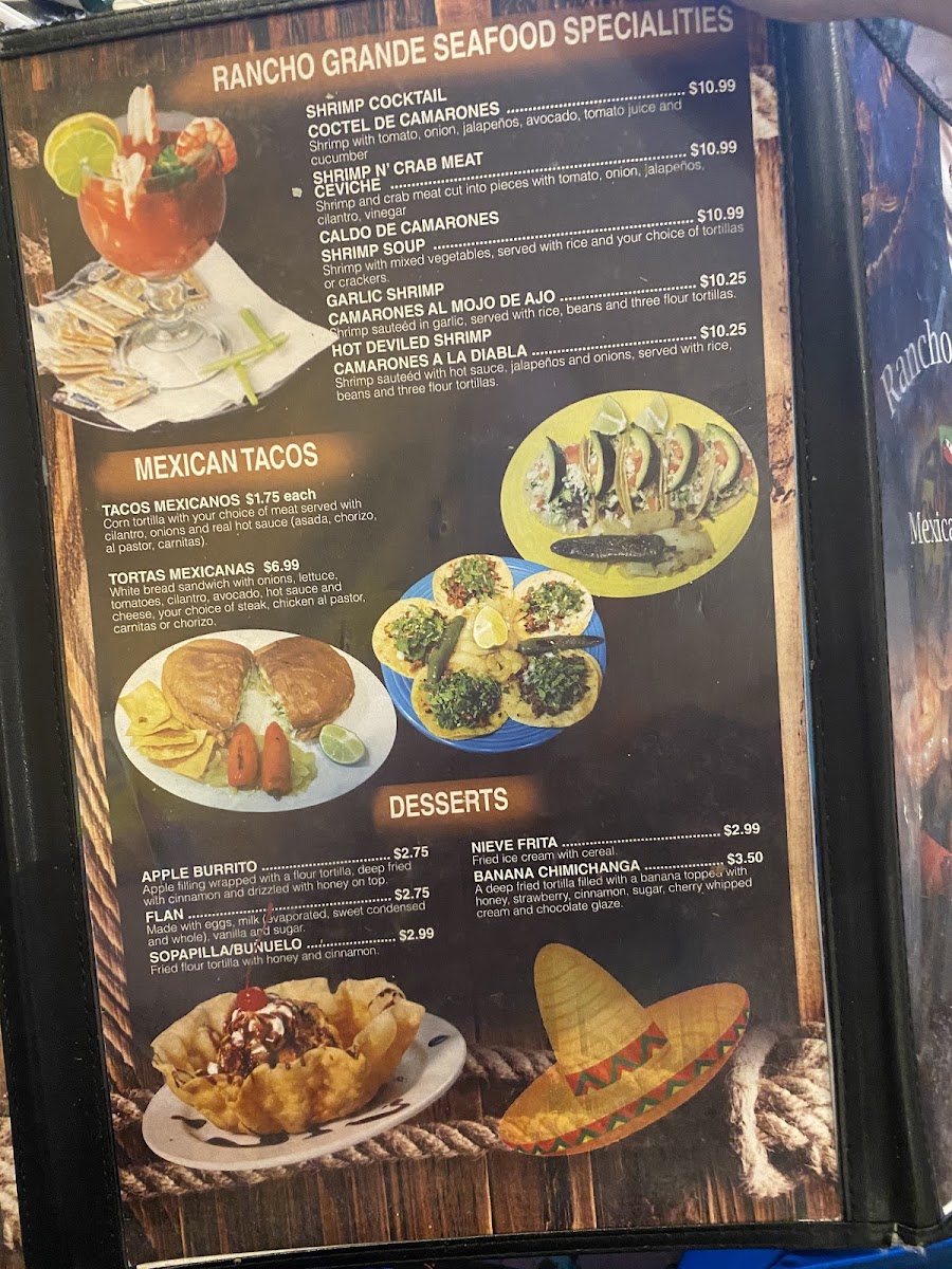 Rancho Grande Photo Menu 5