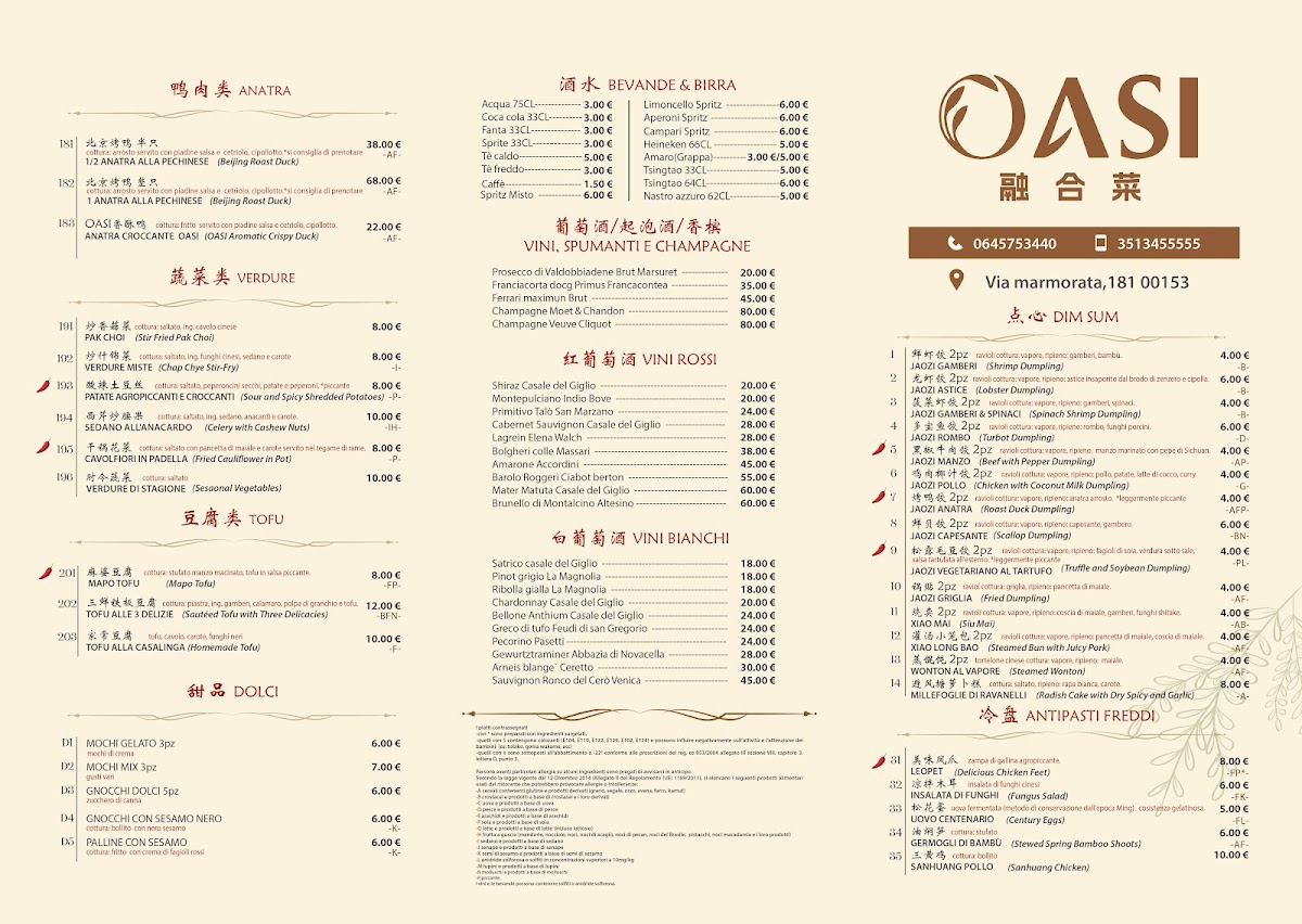 OASI Photo Menu 1