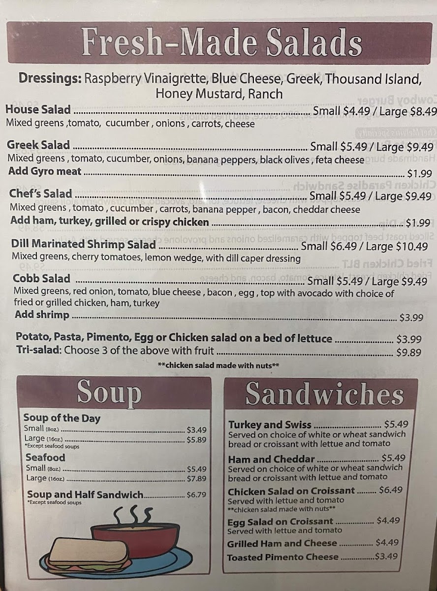 Country Cafe Photo Menu 5