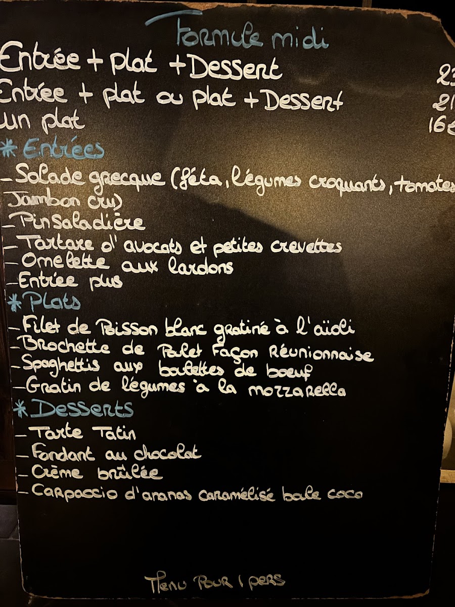 La Terrasse Photo Menu 1