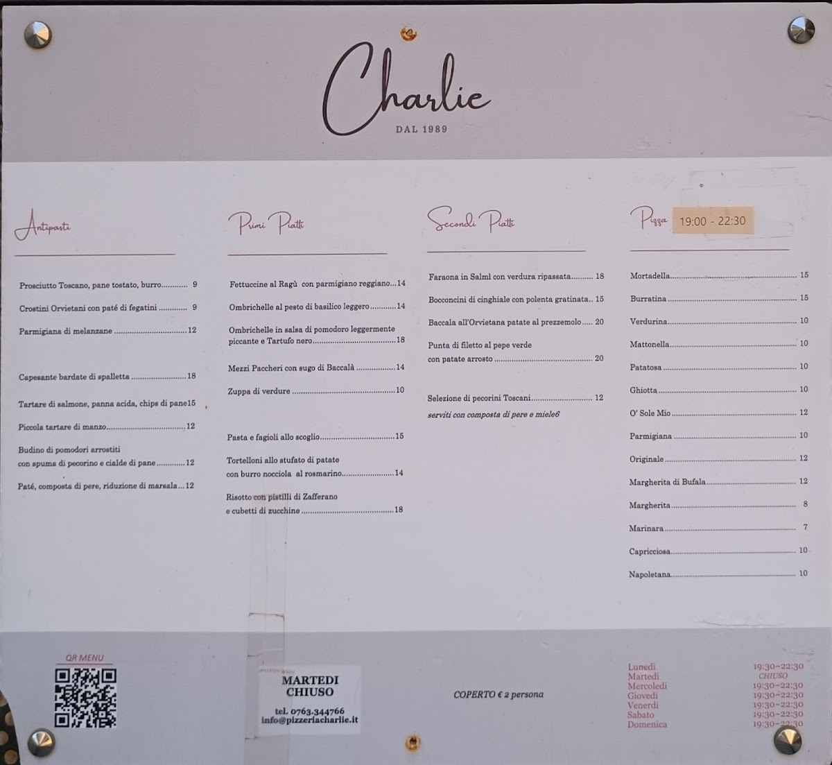 Charlie Photo Menu 1