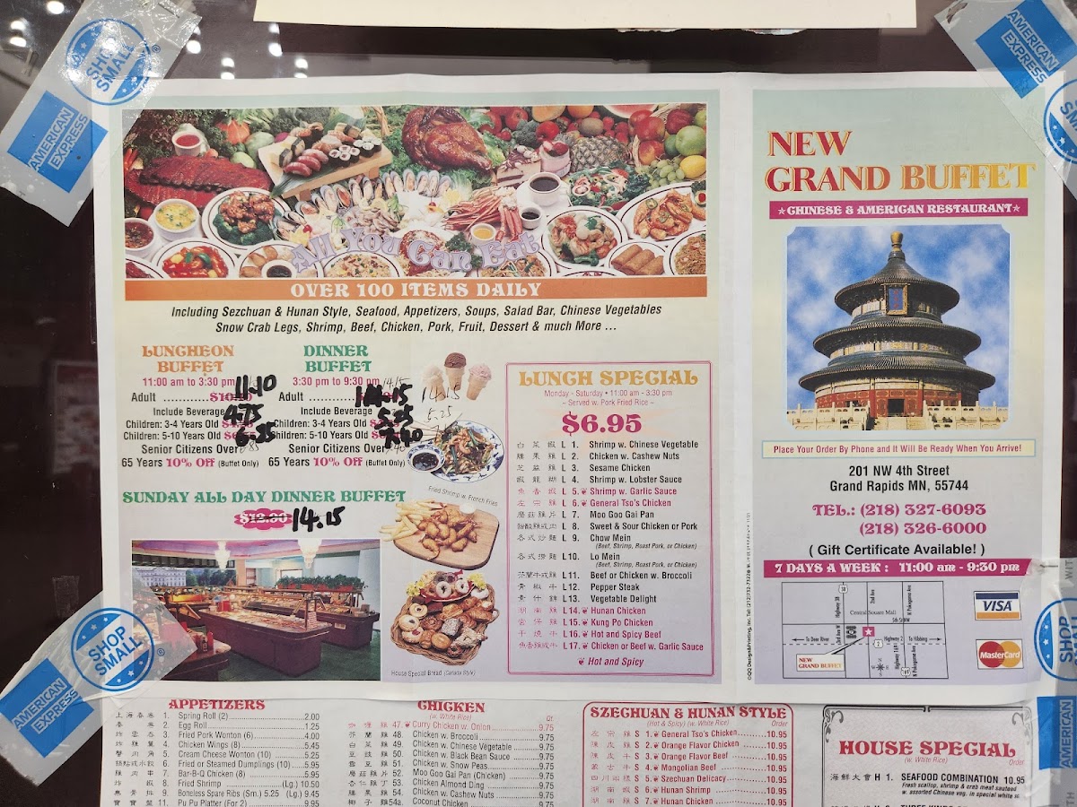 Grand Buffet Photo Menu 1
