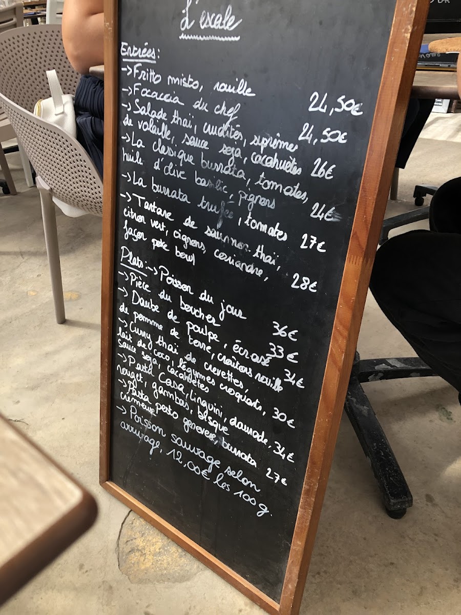 L'Escale Photo Menu 3