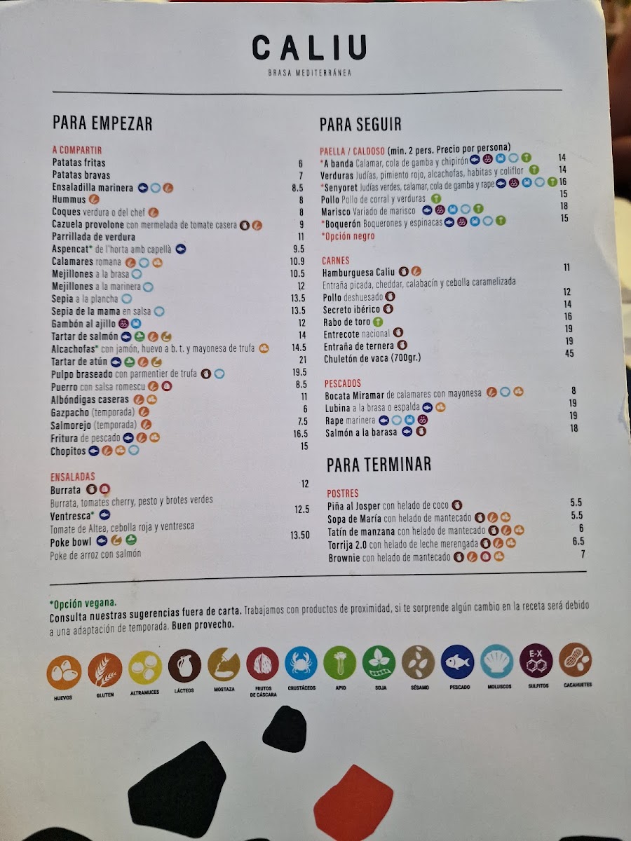 Caliu Photo Menu 1