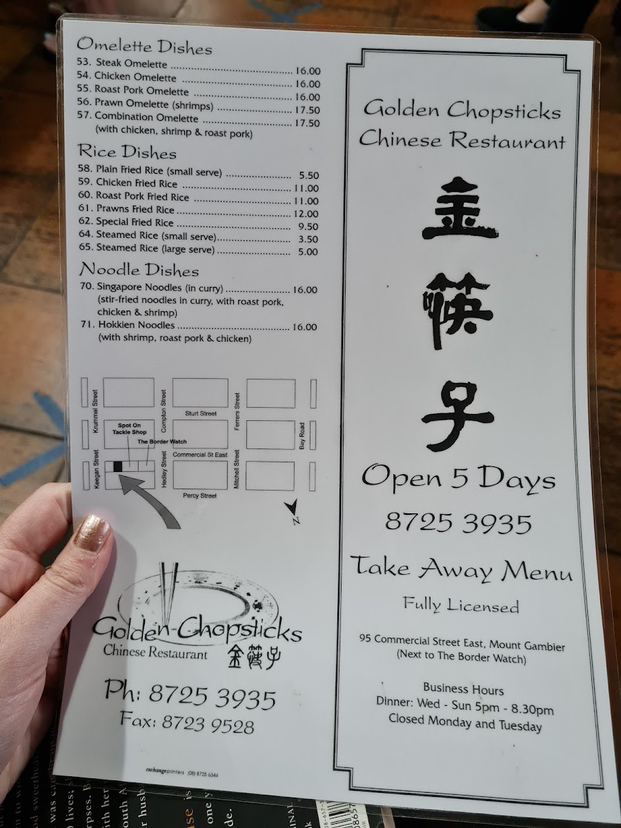 Golden Chopsticks Photo Menu 2