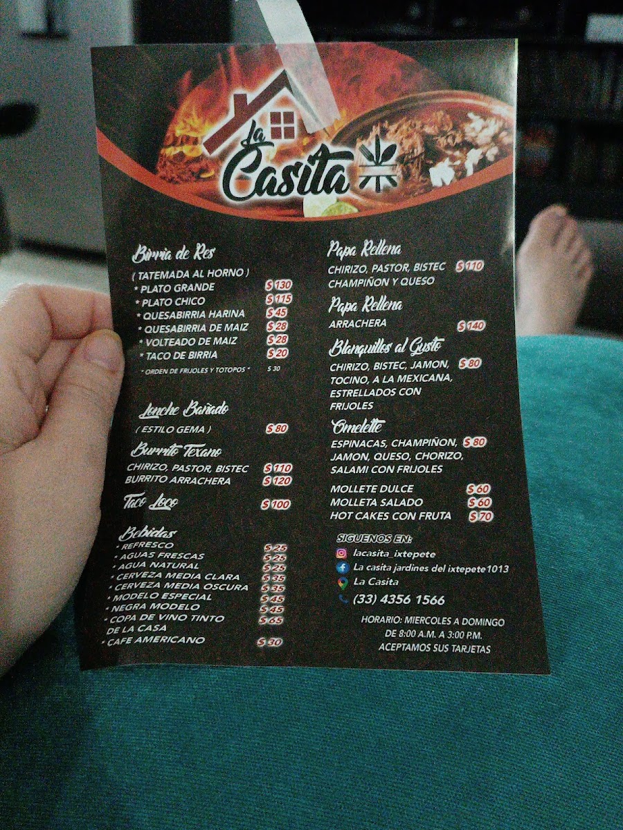 La Casita Photo Menu 2