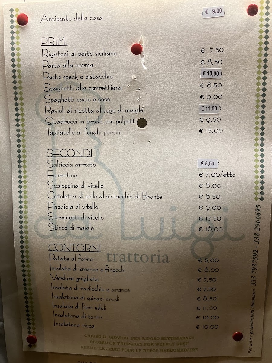 Trattoria da Luigi Photo Menu 10