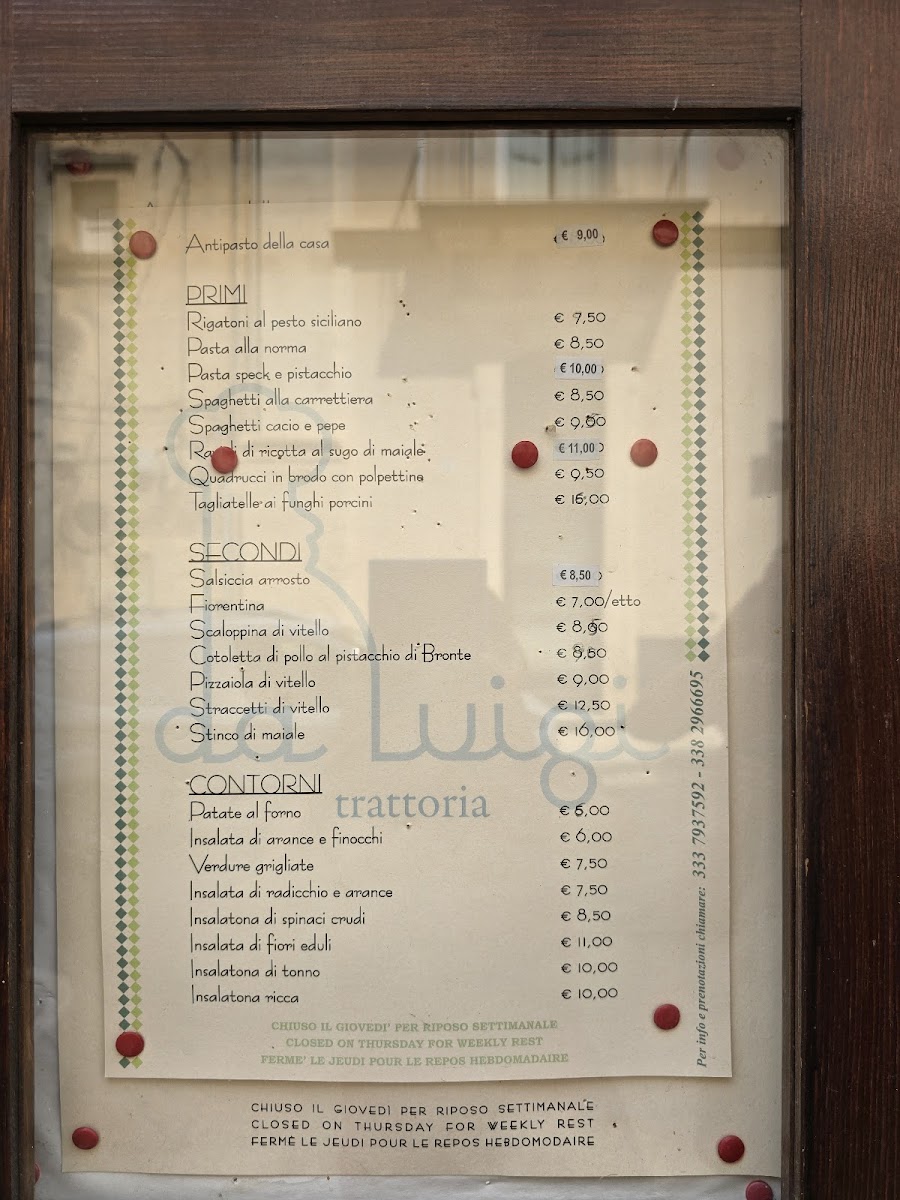Trattoria da Luigi Photo Menu 3